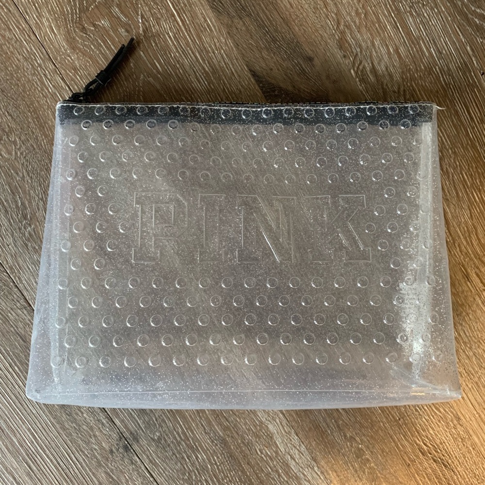 Pink makeup bag